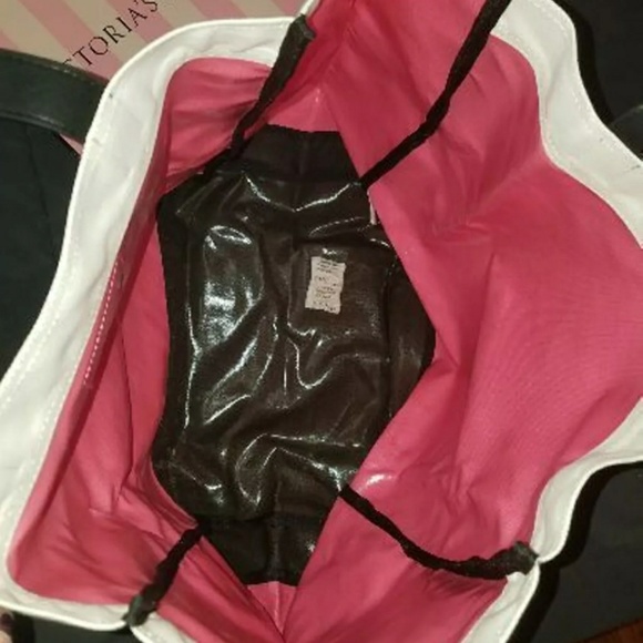 👜VICTORIA'S SECRET LARGE PINK TOTE BAG! BNIP!!👜 - Picture 3 of 4
